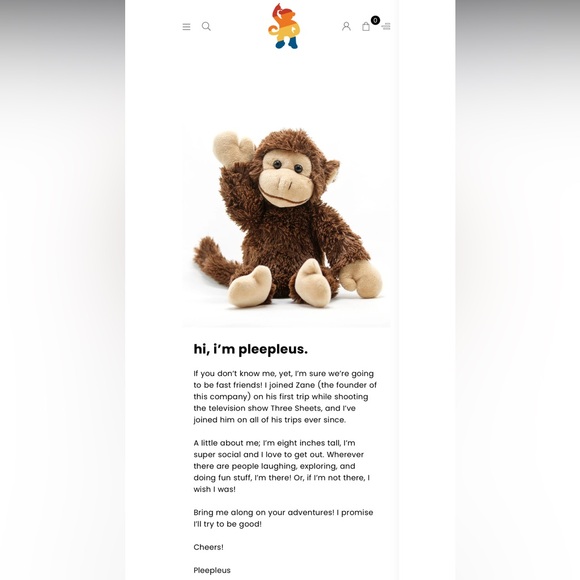 Pleepleus Polo Shirt Short Sleeve Size Large Monkey Logo - Picture 16 of 16